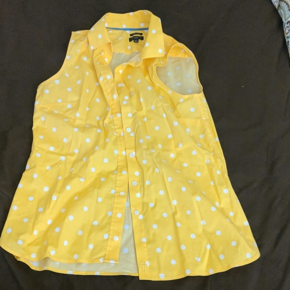 Talbots Tops - Talbot's Yellow sleeveless shirt